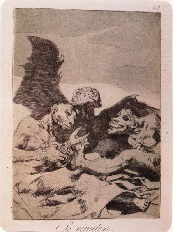 Francisco Goya Se Repulen china oil painting image